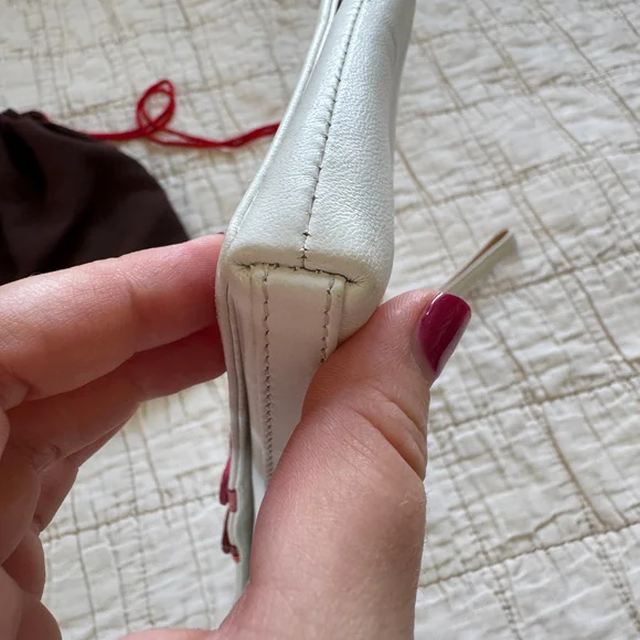 RARE Coach Wristlet Made From Exotic Genuine Lizard and Lamb Nappa - Picture 8 of 11